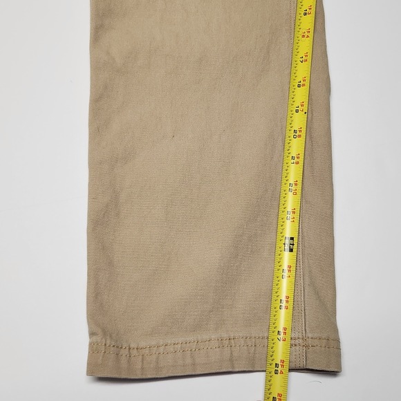 CAT Caterpillar Work Pants Mens 34x30 Khaki Stretch Utility Workwear - Picture 7 of 7
